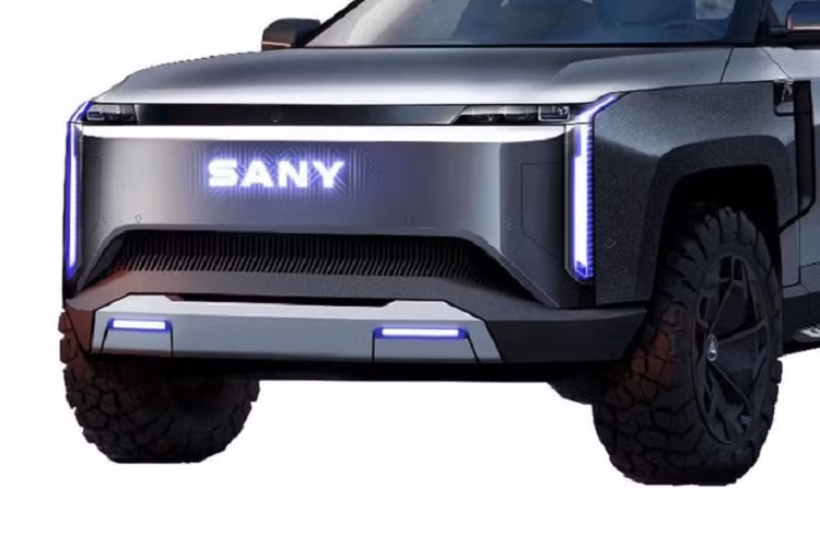 Sany là tập đoàn sản xuất cần cẩu, xe tải, máy xúc và quạt gió nổi tiếng của Trung Quốc. Mẫu bán tải điện Sany sắp sản xuất mang kiểu dáng bán tải. Điều này được hé lộ qua hình ảnh trong tài liệu đăng ký kiểu dáng công nghiệp tại Trung Quốc. Công ty chịu trách nhiệm sản xuất mẫu xe bán tải này là Hunan Xingbida Network Technology trực thuộc tập đoàn Sany.