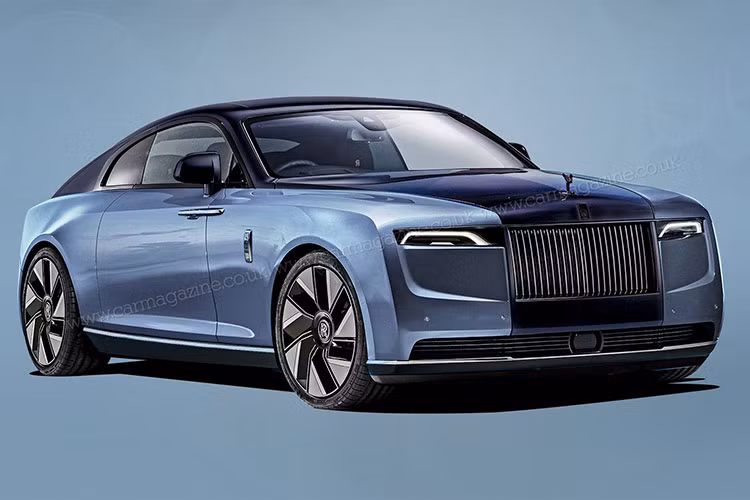Trong trí tưởng tượng của Kolesa.ru, Rolls-Royce Spectre sẽ sở hữu đèn pha kiểu chia đôi, đuôi xe thì không khác Wraith là bao. Tổng thể của mẫu xe điện vẫn toát lên vẻ sang trọng và cao cấp.