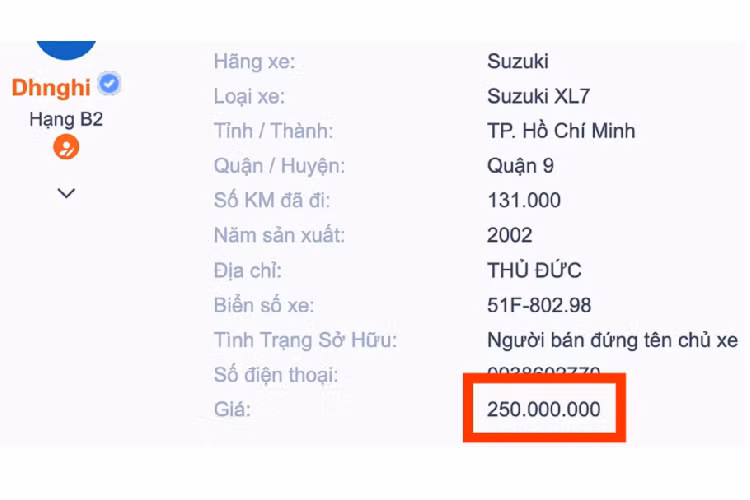 Nhờ chia sẻ nhiều bộ phận với dòng Suzuki Grand Vitara, nên chiếc XL7 này không gặp quá nhiều khó khăn khi bảo dưỡng sửa chữa. Theo chia sẻ, chủ xe thường bảo dưỡng xe tại đại lý chính hãng của Suzuki Việt Nam.