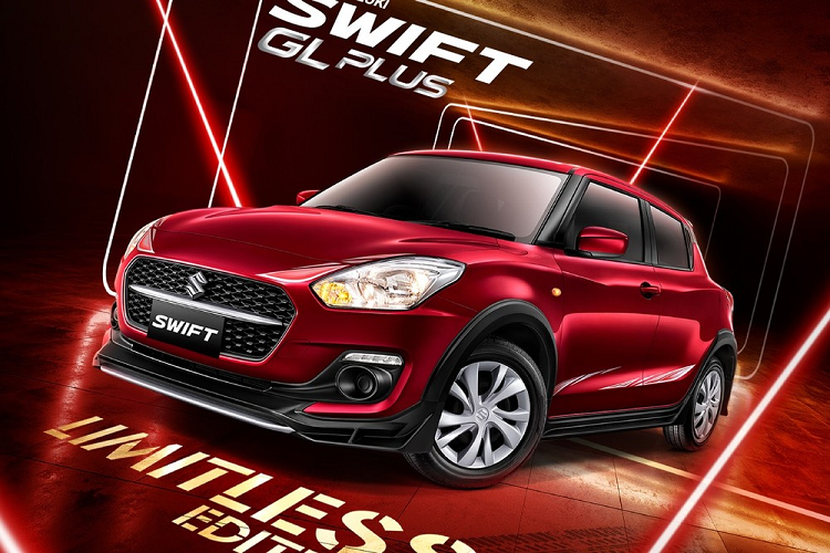 Suzuki Swift là mẫu xe hatchback hạng B với thiết kế nhỏ xinh và được lòng không ít người tiêu dùng. Tuy nhiên, vẫn có người muốn chiếc Suzuki Swift của mình sở hữu thiết kế thể thao hơn. Nắm bắt tâm lý đó, hãng đã vén màn Suzuki Swift GL Plus Limitless Edition 2022 ở thị trường Thái Lan.