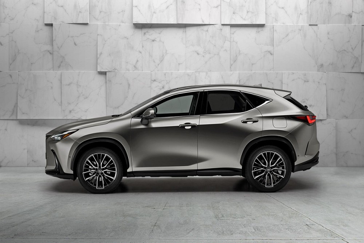 Mẫu SUV hạng sang Lexus NX 2022 được phát triển dựa trên cơ sở gầm bệ Toyota New Global Architecture (TNGA) tương tự Toyota RAV4 và Lexus ES. Nhờ đó, xe sở hữu chiều dài 4.660 mm, chiều rộng 1.865 mm và chiều dài cơ sở 2.690 mm. So với thế hệ cũ, xe dài hơn 20 mm, rộng hơn 20 mm, cao hơn 5 mm trong khi chiều dài cơ sở tăng 30 mm. Tuy kích thước tăng lên nhưng Lexus NX mới lại nhẹ hơn 91 kg.
