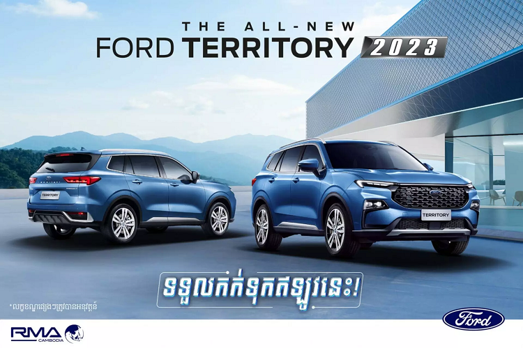 Ford Campuchia đã mở đặt hàng Territory 2023 hoàn toàn mới tại thị trường Campuchia. Ford Territory 2023 mới cũng chính là mẫu xe được Ford Trung Quốc phân phối từ lâu với tên gọi “Equator Sport”.