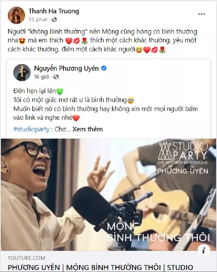 Thanh Ha hen ho Phuong Uyen: 'Yeu mot cach khac thuong'