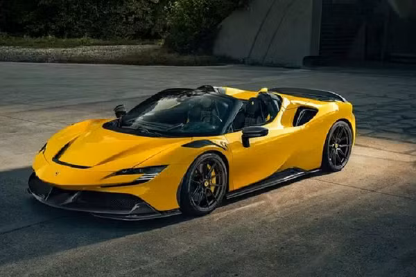 Ferrari SF90 Spider manh hon 1.000 ma luc voi goi do Novitec