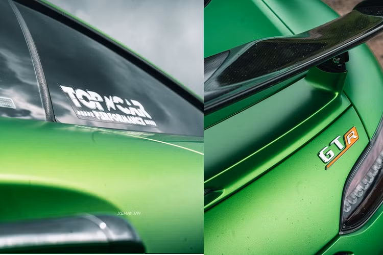 Mercedes-AMG GT R sử dụng động cơ V8 4.0L tăng áp kép cho công suất 585 mã lực và mô-men xoắn cực đại 700Nm, đi cùng hộp số ly hợp kép AMG 7G-DCT giúp xe tăng tốc từ 0-100km/h trong 3.6 giây và tối đa 318 km/h, kết hợp với hệ dẫn động cầu sau cùng các công nghệ AMG tạo nên cảm giác phấn khích hơn khi cầm lái.