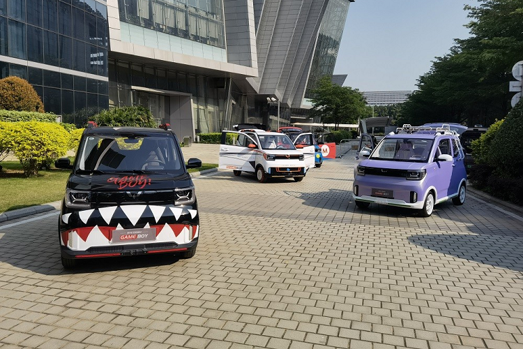 Người mua có thể thay đổi ngoại hình của chiếc Các phụ kiện chính hãng dành cho Wuling Hongguang Mini EV Gameboy 2022 theo ý muốn