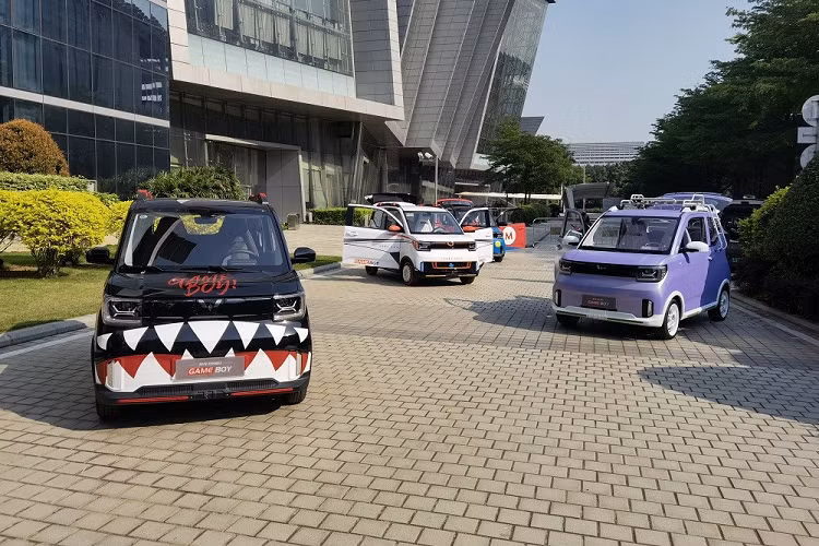 Người mua có thể thay đổi ngoại hình của chiếc Các phụ kiện chính hãng dành cho Wuling Hongguang Mini EV Gameboy 2022 theo ý muốn