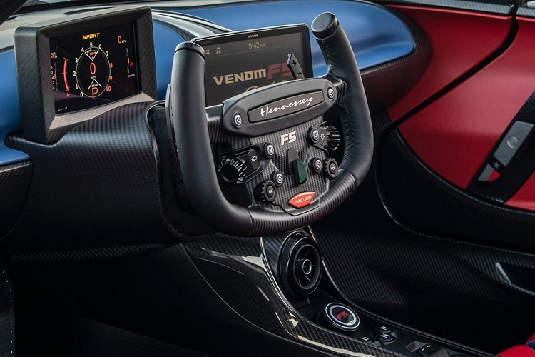 Hennessey Venom F5 Roadster mui trần sẽ được mang đến trưng bày tại triển lãm The Quail trong chuỗi sự kiện Monterey Car Week 2022.