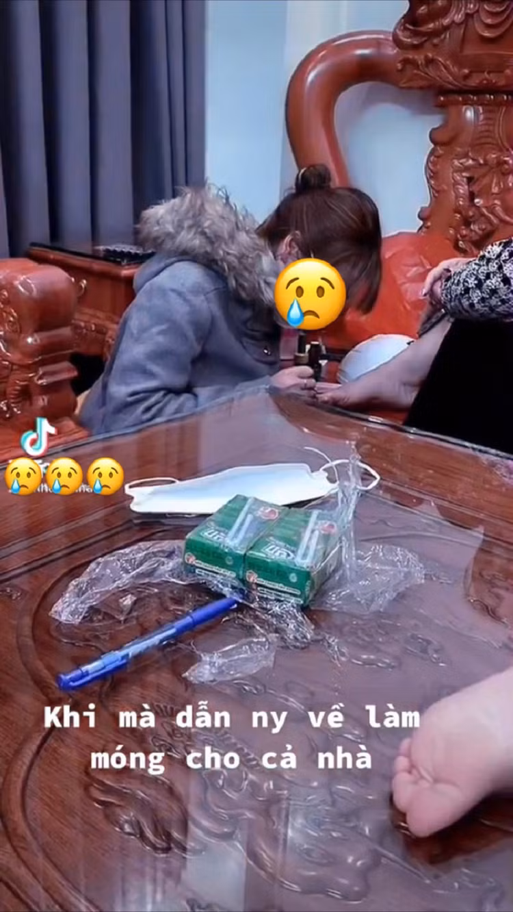 Nam thanh nien dat bo ve lam nail cho ca nha duoc 500k