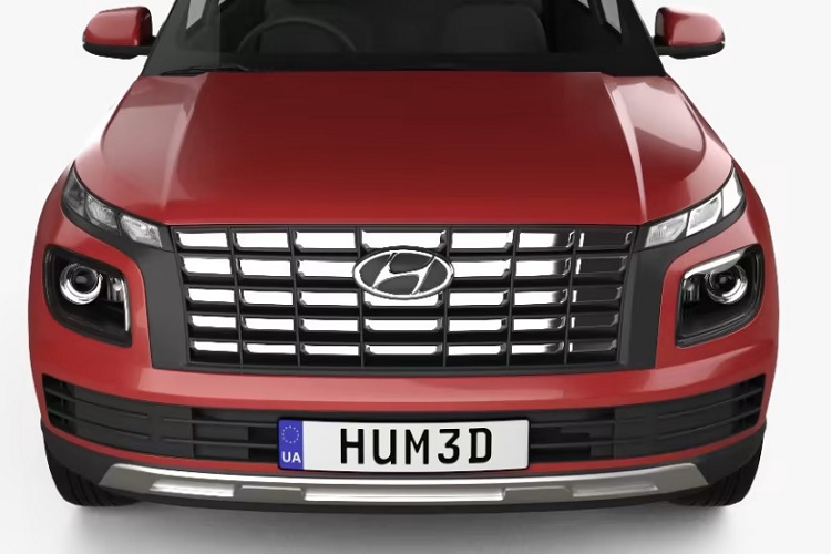 Phần đầu xe của Venue được nâng cấp, với ngôn ngữ thiết kế mới. Nếu Hyundai Creta có ngoại hình giống “đàn anh” Tucson, Hyundai Venue lại giống với mẫu Palisade hơn. Đèn pha LED được đặt thấp, phía trên là đèn định vị mỏng nét nối liền với lưới tản nhiệt.