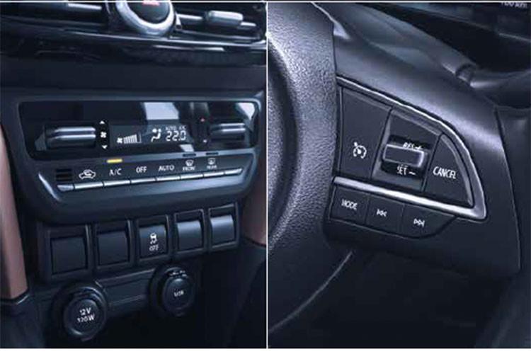 Ở các bản cao cấp, xe sẽ có thêm camera 360 độ, sạc điện thoại thông minh không dây, bảng đồng hồ kỹ thuật số toàn phần, hệ thống đèn viền cũng như tính năng ra lệnh bằng giọng nói dùng Google và Siri. Đáng tiếc là trang bị an toàn của xe khá cơ bản với hệ thống cân bằng điện tử, hỗ trợ khởi hành ngang dốc, cảnh báo áp suất lốp, phanh đĩa trên 4 bánh và 6 túi khí.