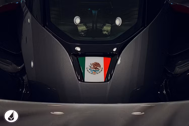 Số đeo 1 được đặt trang trọng tại cánh gió của xe, tương ứng với số đeo của tay đua người Brazil tại chặng đua Mexico vào năm 1989. 