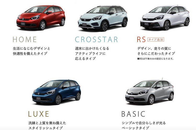 Theo đó, ở thị trường nội địa, Honda Jazz 2023 mới được chia thành 5 phiên bản, bao gồm Basic, Home, Luxe, Crosstar và RS. Trong đó, RS là phiên bản mới của mẫu xe hatchback cỡ nhỏ này. Riêng phiên bản Ness cũ đã bị loại bỏ khỏi dòng xe Honda Jazz 2023.