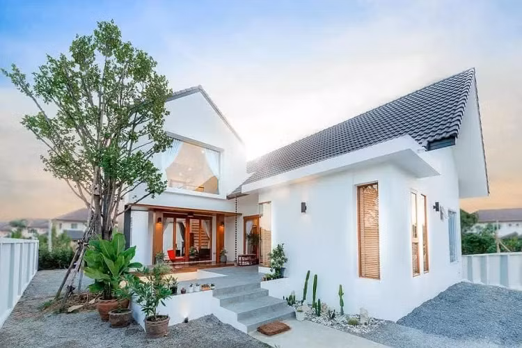 Nhà cấp 4 chữ L như khung cảnh phim Hàn Quốc, phòng tắm ngập tràn ánh nắng Nha cap 4 chu L nhu khung canh phim Han Quoc, phong tam ngap tran anh nang