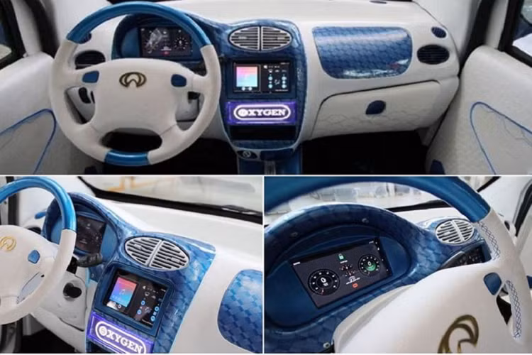 Theo công bố của nhà sản xuất, Oxygen có kích thước chiều dài 2.630 mm, chiều rộng 1.545 mm, chiều cao 1.560 mm và trọng lượng không tải của xe ở mức 780 kg.