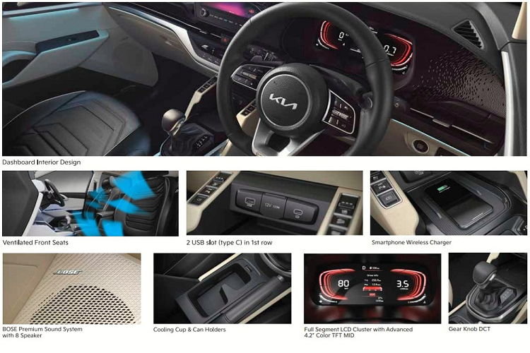 Khác với xe ở Ấn Độ, Kia Carens 2022 ở thị trường Indonesia chỉ có 2 loại động cơ xăng. Đầu tiên là máy xăng 4 xi-lanh, tăng áp, dung tích 1.4L dùng chung với Seltos. Động cơ này sản sinh công suất tối đa 140 mã lực và mô-men xoắn cực đại 242 Nm. Động cơ kết hợp cùng hộp số tự động ly hợp kép 7 cấp.