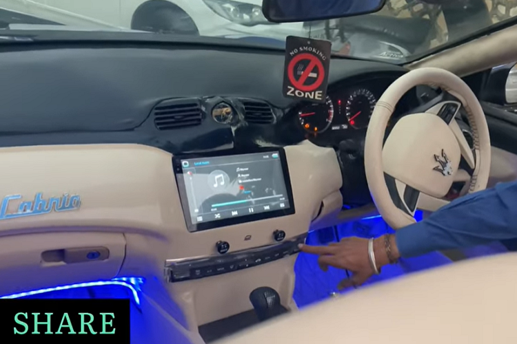 Chiếc xe cũng được trang trí thêm nhiều logo Maserati ở những vị trí khác nhau, phòng trường hợp người đi đường nghi ngờ những gì họ đang thấy trước mắt.