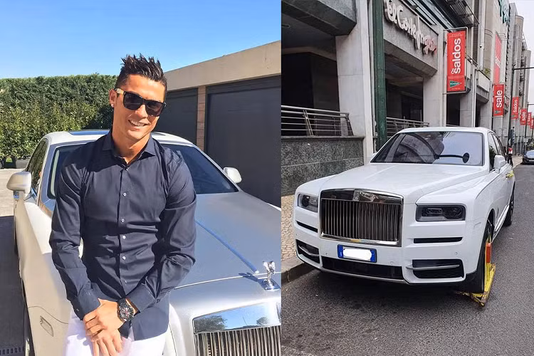 Vừa qua, một nhà báo tên Pedro Sepúlveda đã chia sẻ hình ảnh một chiếc Rolls-Royce Cullinan bị khóa bánh bên ngoài trung tâm mua sắm El Corte Ingles, Sao Sebastiao, Lisbon, Bồ Đào Nha. Điều đáng nói là chủ nhân của chiếc SUV siêu sang này theo vị nhà báo chính là Cristiano Ronaldo. Nguyên nhân khiến chiếc xe của siêu cầu thủ bị “khoá chân” là do đỗ xe sai quy định.