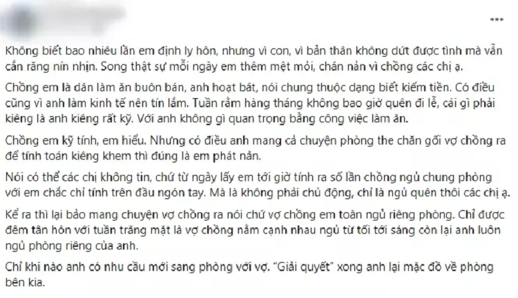 Chong ho hung 'chan goi' voi vo vi so gan dan ba se gap xui xeo