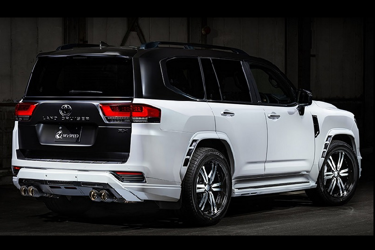 Đúng như mục đích ban đầu, M’z Speed chỉ thay đổi về mặt trực quan chiếc Toyota Land Cruier 300 Series, ngoài ra không thực hiện bất kỳ sửa đổi nào trên các bộ phận cơ khí nguyên bản. Điều này có nghĩa là mẫu SUV cỡ lớn vẫn dùng động cơ xăng tăng áp kép V6 3.5L mạnh 409 mã lực hoặc động cơ dầu tăng áp kép V6 3.3L mạnh 304 mã lực. Đi kèm là hộp số tự động 10 cấp và hệ dẫn động 4 bánh toàn thời gian.