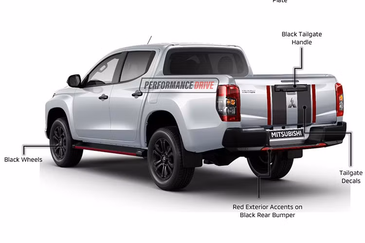 Sức mạnh được truyền tới các bánh sau hoặc cả bốn bánh thông qua hộp số sàn 6 cấp hoặc tự động 6 cấp. Tại thị trường Australia, giá xe Mitsubishi Triton Sport Edition 2023 là 56.440 AUD (tương đương 860 triệu đồng) cùng số lượng chỉ giới hạn ở con số 400 chiếc, xe dùng hộp số tự động và dẫn động 2 cầu 4×4.