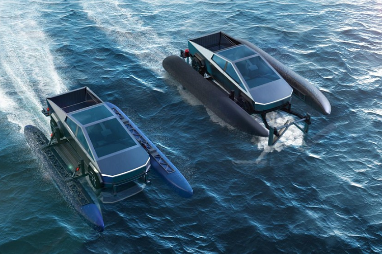 Bo kit dac biet bien Tesla Cybertruck thanh chiec xe oto biet boi-Hinh-4