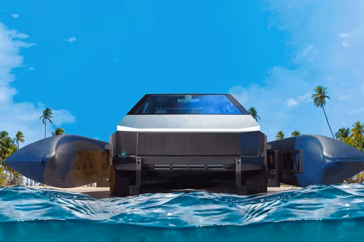 Bo kit dac biet bien Tesla Cybertruck thanh chiec xe oto biet boi-Hinh-3