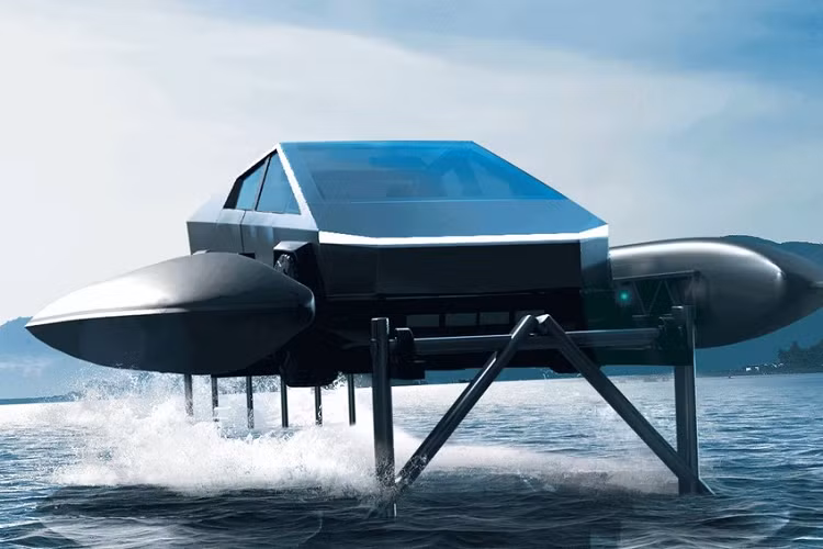 Bo kit dac biet bien Tesla Cybertruck thanh chiec xe oto biet boi-Hinh-2