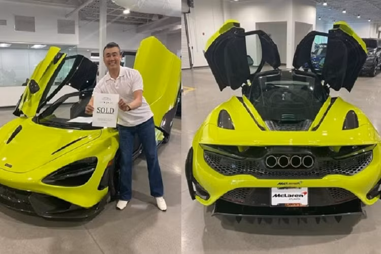 Trong tổng số 765 chiếc McLaren 765LT Spider giới hạn được sản xuất trên toàn thế giới, chưa có đại gia nào mang về Việt Nam. Và mới đây, một đại gia Việt đã chia sẻ mới tậu siêu xe mui trần McLaren 765LT Spider. Được đây là doanh nhân Vinh Hồ, hiện đang sinh sống tại Mỹ và rất nổi tiếng với giới mê xe trong nước khi là trưởng nhóm siêu xe Gia Lai Team cũng như có mối quan hệ rất thân với Cường Đô la.
