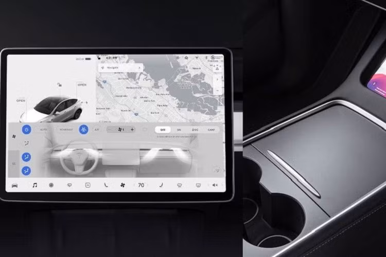 Phía sau vô lăng của Tesla Model Y không có bảng đồng hồ. Tuy nhiên, khách hàng Thái Lan có thể chi thêm tiền để lắp bảng đồng hồ cho xe. Bản Performance sẽ có thêm bàn đạp phanh và bàn đạp ga bằng nhôm. Đương nhiên, Tesla Model Y cũng không thể thiếu công nghệ hỗ trợ lái bán tự động Autopilot nổi tiếng.