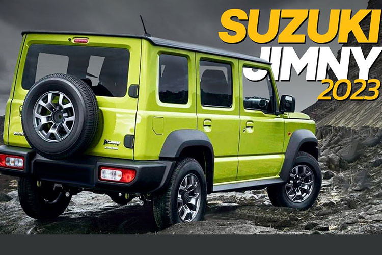 Bên cạnh đó, Suzuki Jimny 2023 phiên bản 5 cửa còn có hộp số sàn 5 cấp tiêu chuẩn hoặc hộp số tự động 4 cấp tùy chọn và hệ dẫn động 4 bánh AllGrip Pro 4WD.