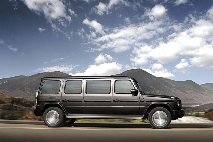 Theo công bố của Klassen, chiếc xe Mercedes-AMG G63 bọc thép kéo dài này có thể chịu được cấp độ B6 hoặc B7 (cấp B6 cho phép chống lại các cuộc tấn công từ súng trường mạnh hơn AK-47, cấp B7 chống cả đạn xuyên giáp).