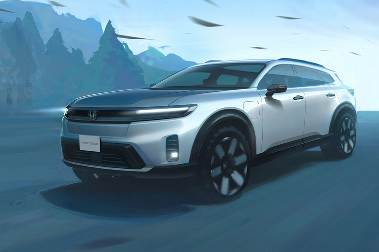 Cụm điều khiển trung tâm của mẫu SUV điện này được thiết kế khá cao, tạo thành vách ngăn giữa 2 ghế trước. Tại đây, hãng Honda đã bố trí sạc điện thoại không dây khá rộng, 2 cổng USB và 2 ngăn đựng cốc. Đặc biệt, nút chọn phanh tay điện tử và tính năng tự động giữ phanh tạm thời của Honda Prologue 2024 đã được chuyển lên mặt táp-lô, ngay bên dưới cửa gió điều hòa bên trái. 