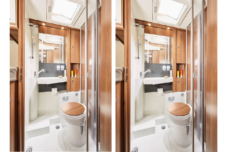 Nhìn chung không gian bên trong Carthago C Compact Line khá chật hẹp, nhưng cách bài trí lại rất hấp dẫn.