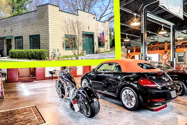 Tòa nhà với garage ôtô thập niên 30 này nằm ở ở số 221 Phố Oak, Natick, Massachusetts, Mỹ. Nó rộng tới 3.000 mét vuông, có mặt tiền lát đá mô phỏng theo phong cách của những garage ôtô từ những năm 1930, cửa trung tâm và các cửa sổ được đồng bộ.