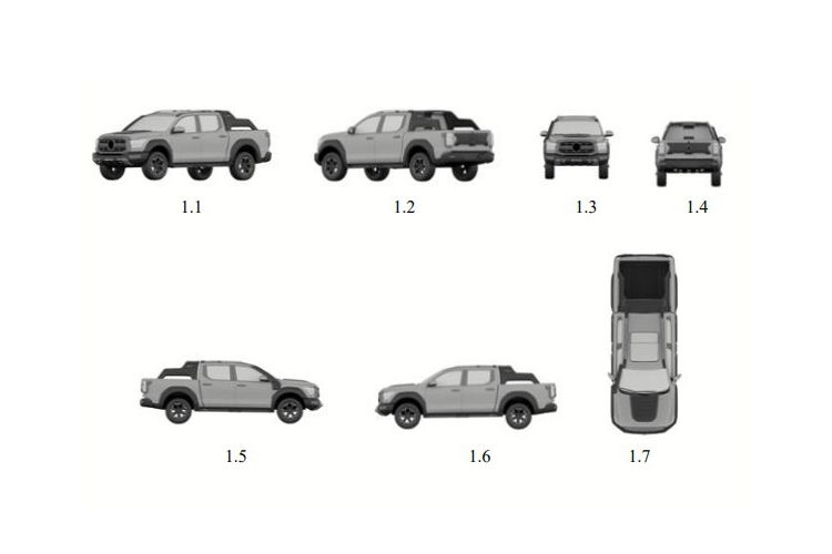 Trước đó, vào hồi tháng 3 năm nay, Great Wall cũng đã đăng ký bảo hộ kiểu dáng công nghiệp cho mẫu xe bán tải Cannon tại Việt Nam. Qua hình ảnh được đăng trên trang web của Cục Sở hữu Trí tuệ Việt Nam, có thể thấy đây là Great Wall Cannon phiên bản mới còn chưa ra mắt tại thị trường nội địa Trung Quốc. Tuy nhiên, mẫu xe này đã từng bị bắt gặp khi đang chạy thử tại Trung Quốc vào hồi tháng 1 năm nay.
