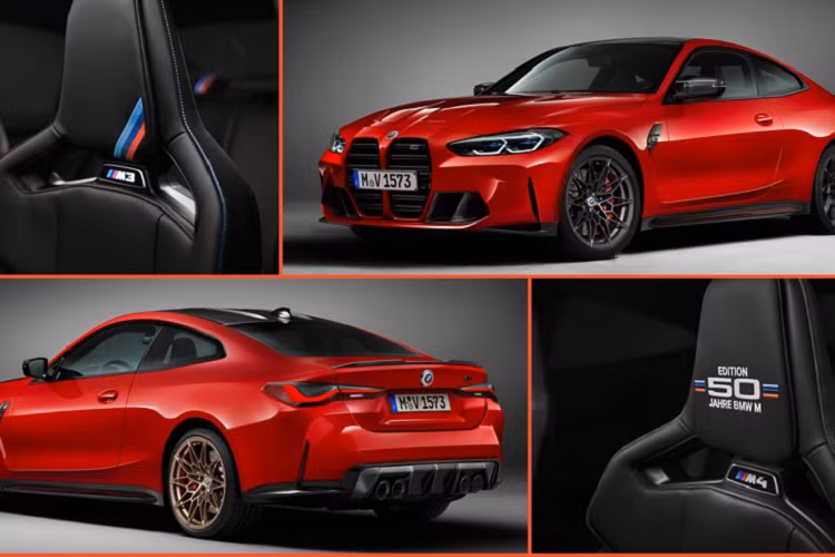 Chi tiet BMW M3 va M4 2022 phien ban “50 Jahre BMW M”