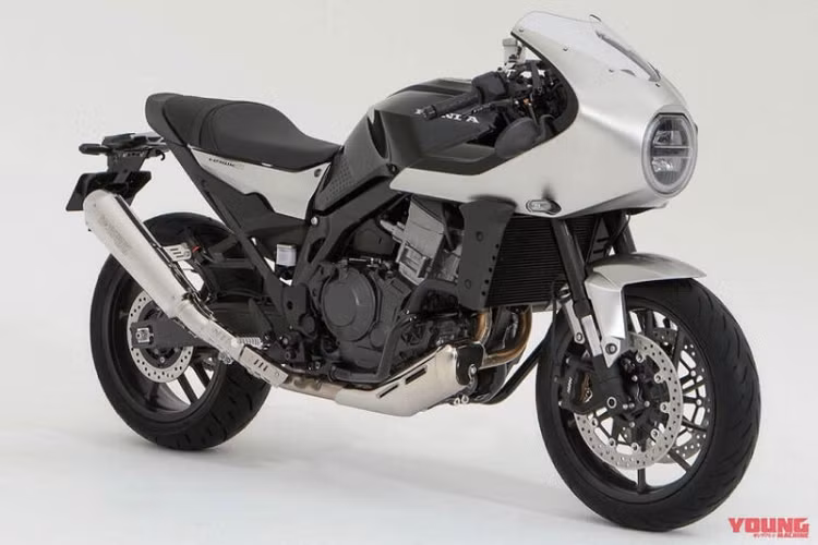 Thiết kế của Honda Hawk 11 2023 mới gây ấn tượng bởi những chi tiết cổ điển đan xen vẻ hiện đại, đặc biệt là bộ quây Monza tương tự như CB4 Interceptor Concept.