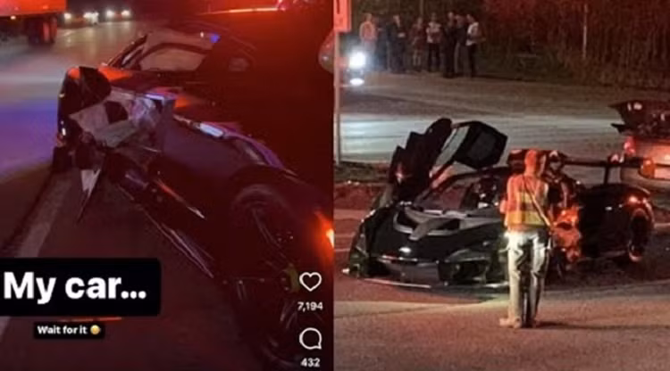 Chu xe McLaren Senna tang Hyundai SantaFe moi cho nguoi gay tai nan