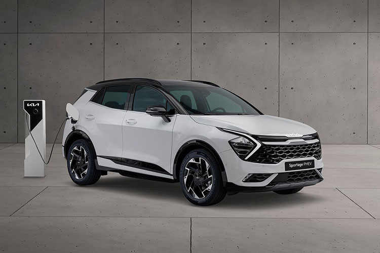 Hãng xe Hàn sẽ cung cấp Kia Sportage PHEV 2022 mới với hai phiên bản: X-Line và X-Line Prestige. Cả hai đều có cản trước và cản sau độc đáo nhờ đường viền chrome satin. Những phiên bản này cũng được trang bị gương, giá nóc và cửa sổ bao quanh đen bóng. Bánh xe hợp kim màu đen 19 inch cũng là tiêu chuẩn.