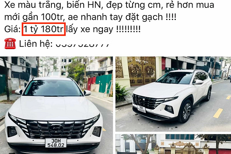 Sở dĩ nhiều chiếc Tucson máy xăng 1.6L turbo và máy dầu 2.0L đặc biệt chạy “lướt” được người bán tự tin chào giá 1,1 tỷ đồng, cao hơn cả triệu đồng so với giá niêm yết là có lý do. Khi hiện tại, nếu mua Hyundai Tucson 2022 bản cao cấp mới, khách hàng phải chi “bia kèm lạc” hơn 150 triệu đồng. Mặc dù “chi mạnh” nhưng chưa chắc đã có xe đi ngay mà phải chờ đợi khá lâu.