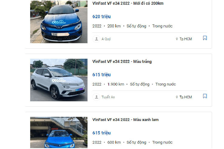 Mua xe oto dien da qua su dung can chu y nhung dieu nay