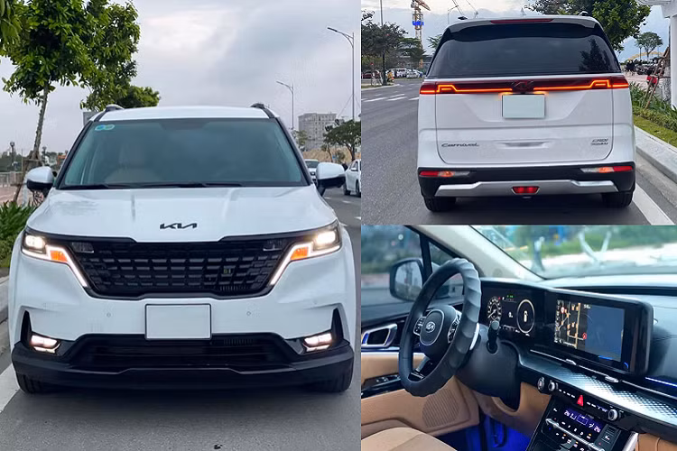 Theo thông tin rao bán, chiếc Kia Carnival 2022 mới phiên bản máy dầu 2.2D Premium (8 ghế) này được đăng ký lần đầu hồi tháng 1/2022 với ODO dừng lại ở mức 1.000km. Hiện tại, xe đang được chào bán với giá “thách cưới” 1,360 tỷ đồng.