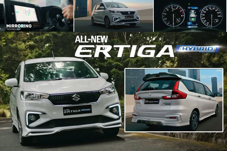 Tại thị trường Indonesia, mẫu xe MPV Suzuki Ertiga Hybrid 2023 mới sẽ được cung cấp hộp số số sàn 5 cấp hoặc tự động 4 cấp.
