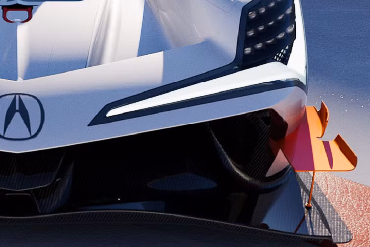 Thân xe được thiết kế tại Acura Design Studio ở Los Angeles, California cùng sự hỗ trợ của các kỹ sư hàng không CFD in-house CFD của ORECA và HPD. Đội ngũ đã thiết kế một phần thân xe mang đậm DNA của thương hiệu Acura, đồng thời giúp mẫu xe trở nên ấn tượng với khả năng khí động học được tối ưu hóa.