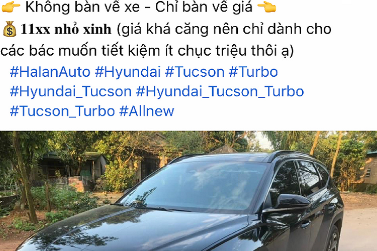 Mới đây, một chiếc Hyundai Tucson 2022 chạy lướt 1.600km thuộc phiên bản 1.6 turbo được chủ xe tự tin chào giá hơn 1,1 tỷ đồng, tức cao hơn cả giá niêm yết của phiên bản này là 1,020 tỷ đồng.