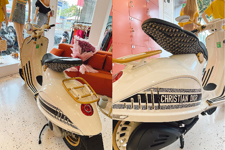 Dù không tiết lộ giá xe Vespa 946 Christian Dior mình mới tậu về nhưng chắc chắn được mua từ chính hãng nên giá bán có thể mềm hơn rất nhiều so với thị trường ngoài đang hét giá xe Vespa 946 Christian Dior trên 1,3 tỷ đồng.