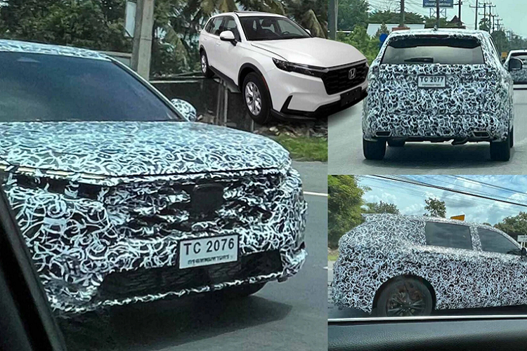 Honda CR-V 2023 moi chay thu tai Thai Lan, can ke ngay ra mat