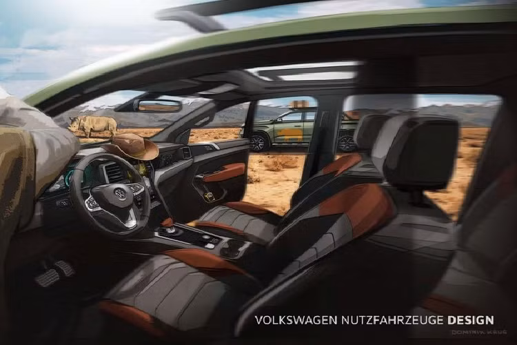 Volkswagen Amarok 2023 - ban tai Duc phong cach Ford Ranger-Hinh-4