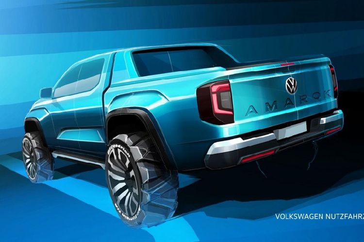 Volkswagen Amarok 2023 - ban tai Duc phong cach Ford Ranger-Hinh-3